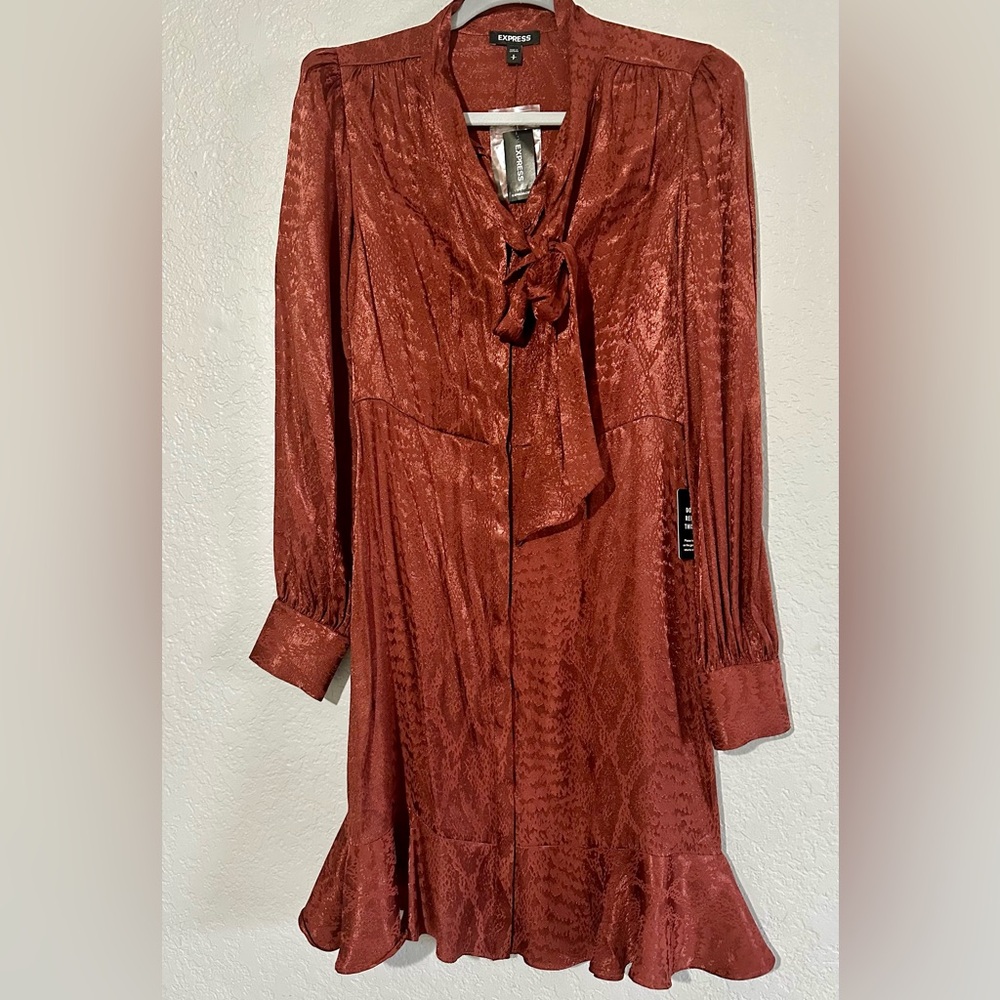 Express Burnt Orange Dress. Size S. NWT